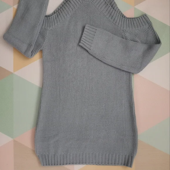 TOBI Mini Sweater Cutout Shoulder Dress size M - Picture 5 of 12